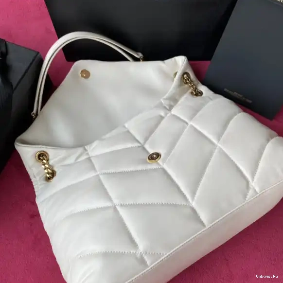 PUFFER QUILTED BAG IN MEDIUM YSL LAMBSKIN 0528
